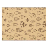 kerstspeelgoed hand getekend tafelkleed (Voorkant (Horizontaal))