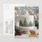 Kerstspeelgoed. Kerstansichtkaart Briefkaart (Voorkant / Achterkant)