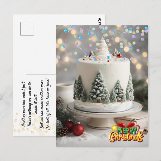 Kerstspeelgoed. Kerstkaart Briefkaart (Voorkant / Achterkant)