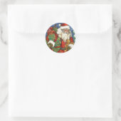 KERSTSPEELGOED RONDE STICKER (Tas)