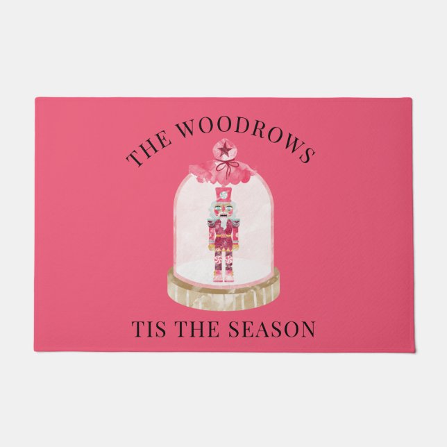 kerstSpeelgoed Soldaat Waterverf Familienaam Deurmat (Voorkant)