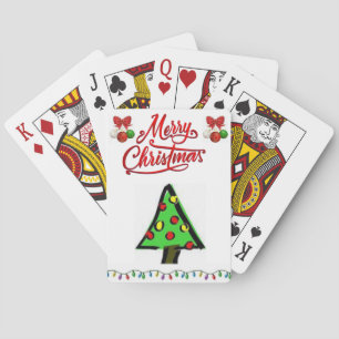 kerstspeelkaartdeck pokerkaarten