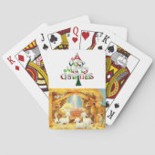 kerstspeelkaartdeck pokerkaarten (Achterkant)