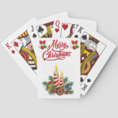 kerstspeelkaartdeck speelkaarten (Achterkant)