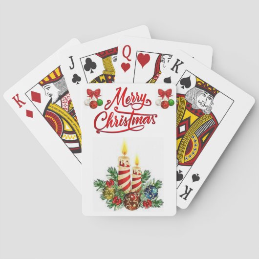 kerstspeelkaartdeck speelkaarten (Achterkant)