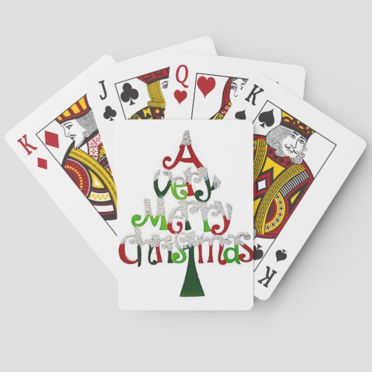 kerstspeelkaartdeck speelkaarten (Achterkant)