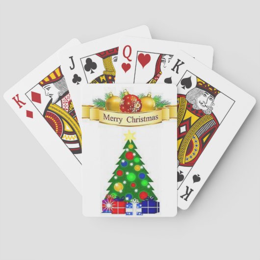 kerstspeelkaartdeck speelkaarten (Achterkant)