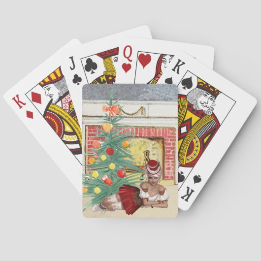 kerstspeelkaarten met Sexy Woman Speelkaarten (Achterkant)