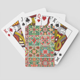 kerstspeelkaarten pokerkaarten