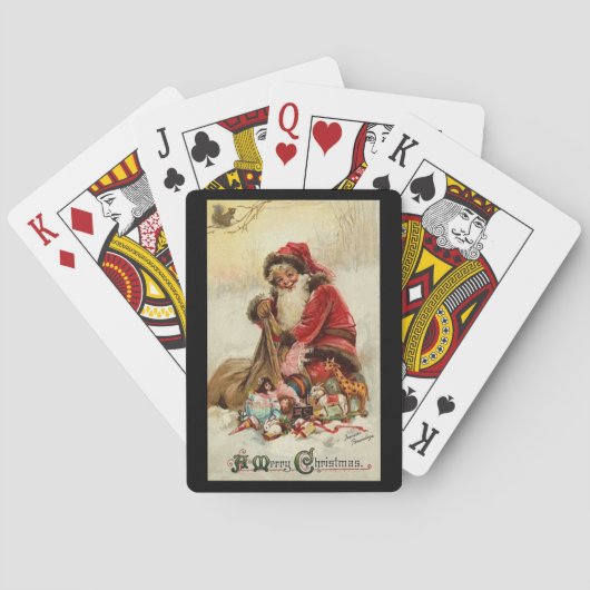 kerstspeelkaarten speelkaarten (Achterkant)