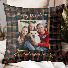 Kerstspel Custom Goud Moderne Foto Familie Kussen