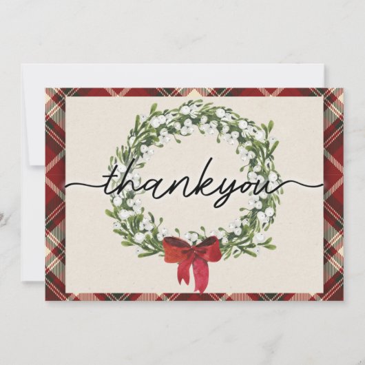 Kerstspel Dankjewel Card Bedankkaart (Voorkant)