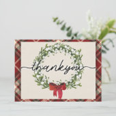 Kerstspel Dankjewel Card Bedankkaart (Staand voorkant)