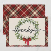 Kerstspel Dankjewel Card Bedankkaart (Voorkant / Achterkant)