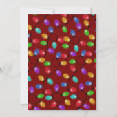 Kerstspel en gloeiende lichten kaart (Achterkant)