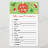 kerstspel met Baby-woordscramble (Voorkant)
