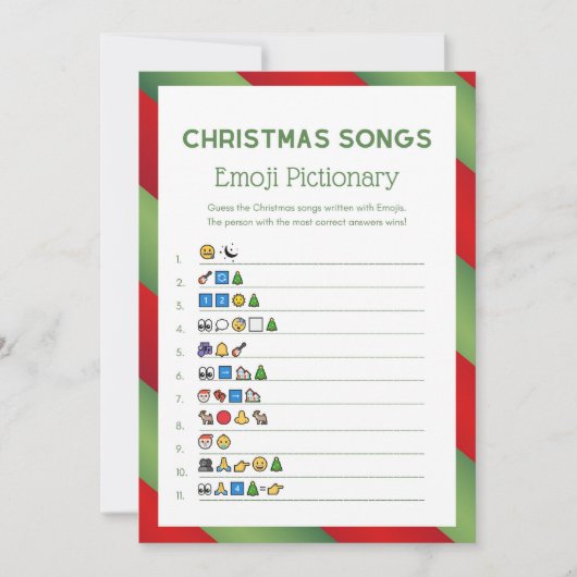 Kerstspel - Niet bewerkbaar - Kaart (Voorkant)