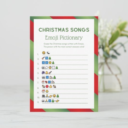 Kerstspel - Niet bewerkbaar - Kaart (Staand voorkant)