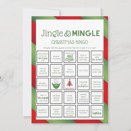 Kerstspel - Niet bewerkbaar - Kaart (Voorkant)