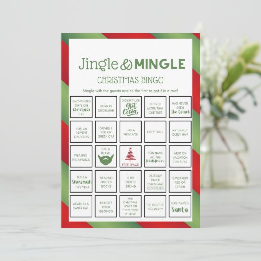 Kerstspel - Niet bewerkbaar - Kaart (Staand voorkant)