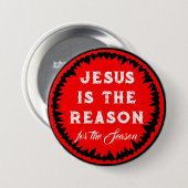 Kerstspeld Jezus Ronde Button 7,6 Cm (Voorkant /achterkant)
