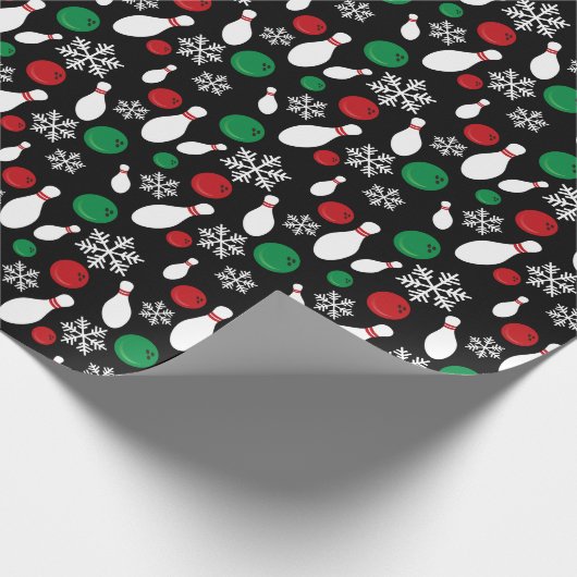 Kerstspelden en Snowflake Cadeaupapier (Hoek)