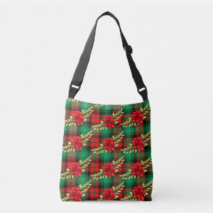 Kerstspeldenbonnen en bladeren 2 crossbody tas
