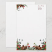 kerstspeldeneconserven briefpapier (Voorkant / Achterkant)