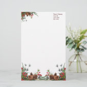 kerstspeldeneconserven briefpapier (Staand voorkant)