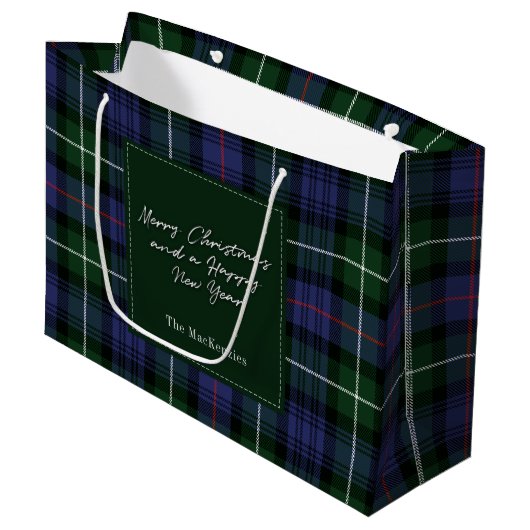 kerstspeldenFeestdagen Clan MacKenzie Tartan Groot Cadeauzakje (Voorkant Gekanteld)