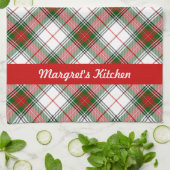 kerstspeldengoed ~ Gepersonaliseerd Theedoek (Gevouwen)