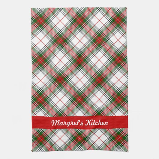 kerstspeldengoed ~ Gepersonaliseerd Theedoek (Verticaal)