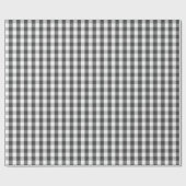 Kerstspeldengrijs en witte buffels cadeaupapier (Vlak)