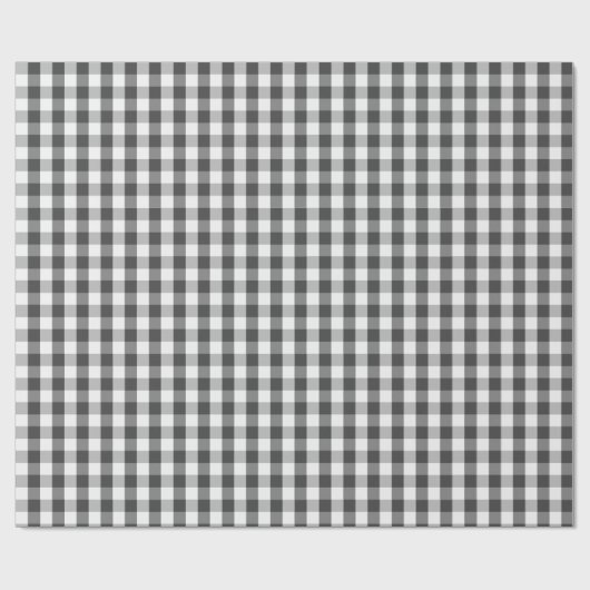 Kerstspeldengrijs en witte buffels cadeaupapier (Vlak)