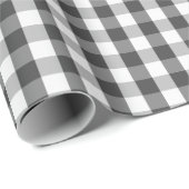 Kerstspeldengrijs en witte buffels cadeaupapier (Rol Hoek)