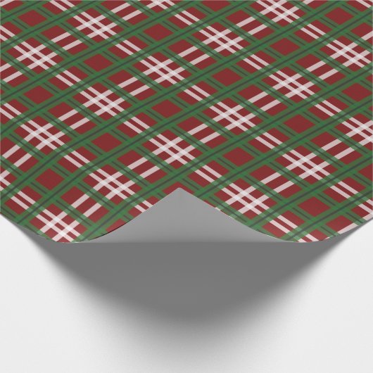 Kerstspeldengroen en rood cadeaupapier (Hoek)