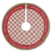 Kerstspeldenschaal - Rood, groen en wit - Kerstboom Rok (Voorkant)