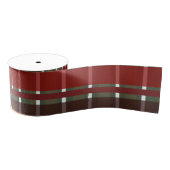 Kerstspeldenstaffels, rood-groene Bourgogne Grosgrain Lint (Spoel)