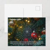 kerstspin briefkaart (Voorkant / Achterkant)
