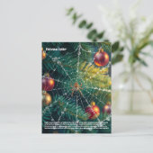 kerstspin briefkaart (Staand voorkant)