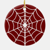Kerstspin met naam keramisch ornament (Achterkant)