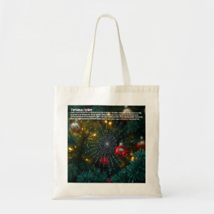 kerstspin tote bag