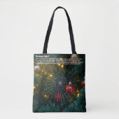 kerstspin tote bag (Voorkant)