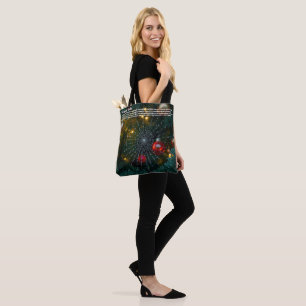 kerstspin tote bag