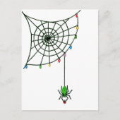 Kerstspin Web Licht Gothic Holiday Briefkaart (Voorkant)