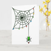 Kerstspin Web Licht Gothic Holiday Kaart (Gele Bloem)