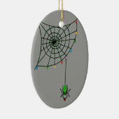 Kerstspin Web Licht Gothic Holiday Keramisch Ornament (Rechts)