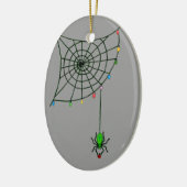 Kerstspin Web Licht Gothic Holiday Keramisch Ornament (Links)