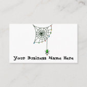 Kerstspin Web Licht Gothic Holiday Visitekaartje (Voorkant)