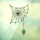 Kerstspin-weblampjes Gothic Raamsticker (Vel 3)